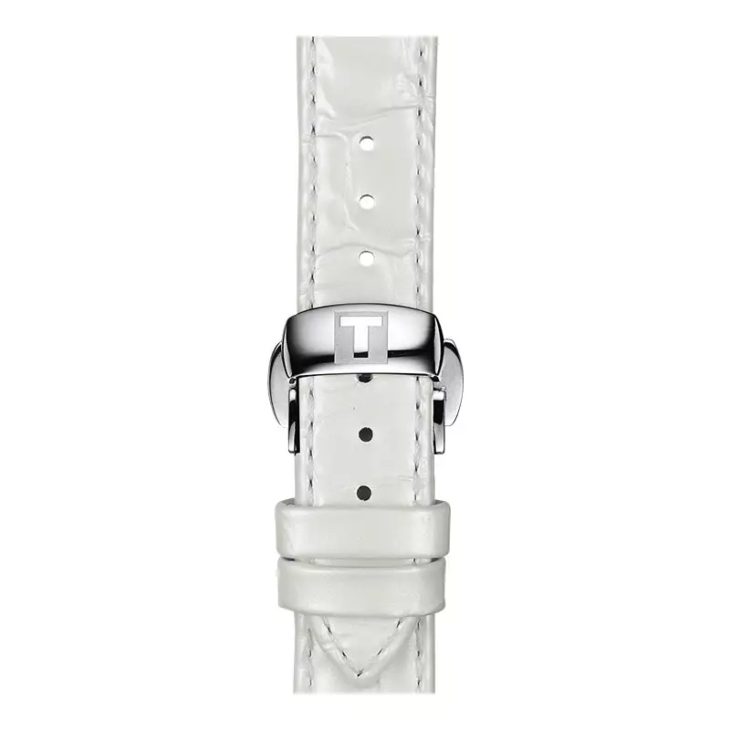 Jam Tangan Wanita Tissot Chemin Des Tourelles Powermatic 80 Lady T- Classic T099.207.16.116.00 MOP Dial Leather Strap
