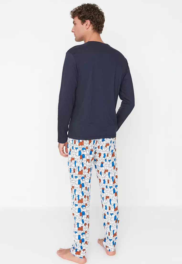 Regular Fit Printed Pajamas Set