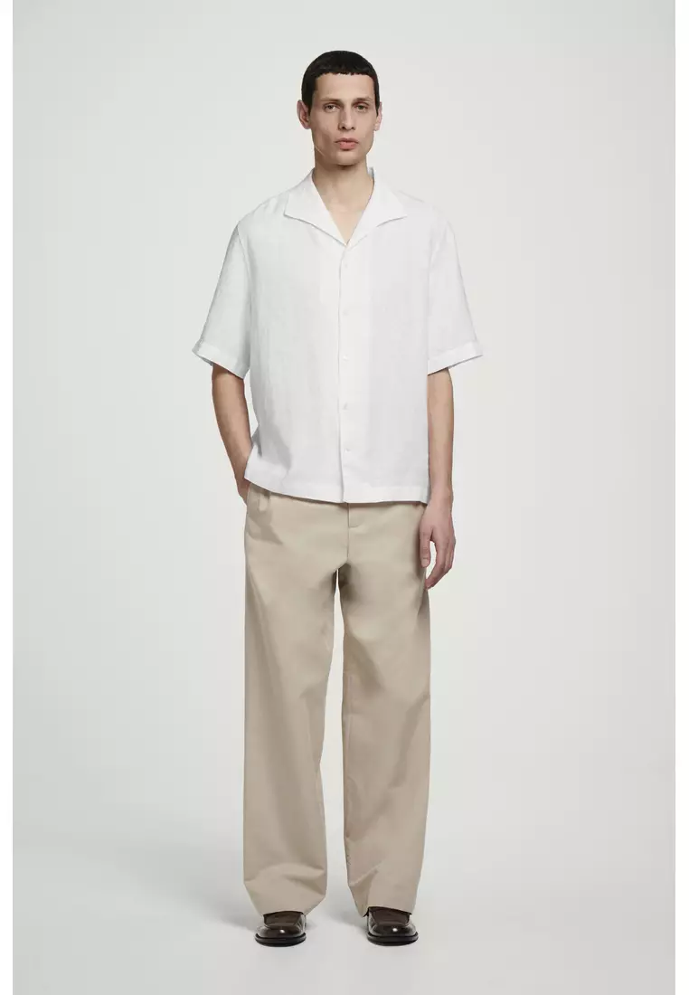 LINEN SHORT-SLEEVED SHIRT