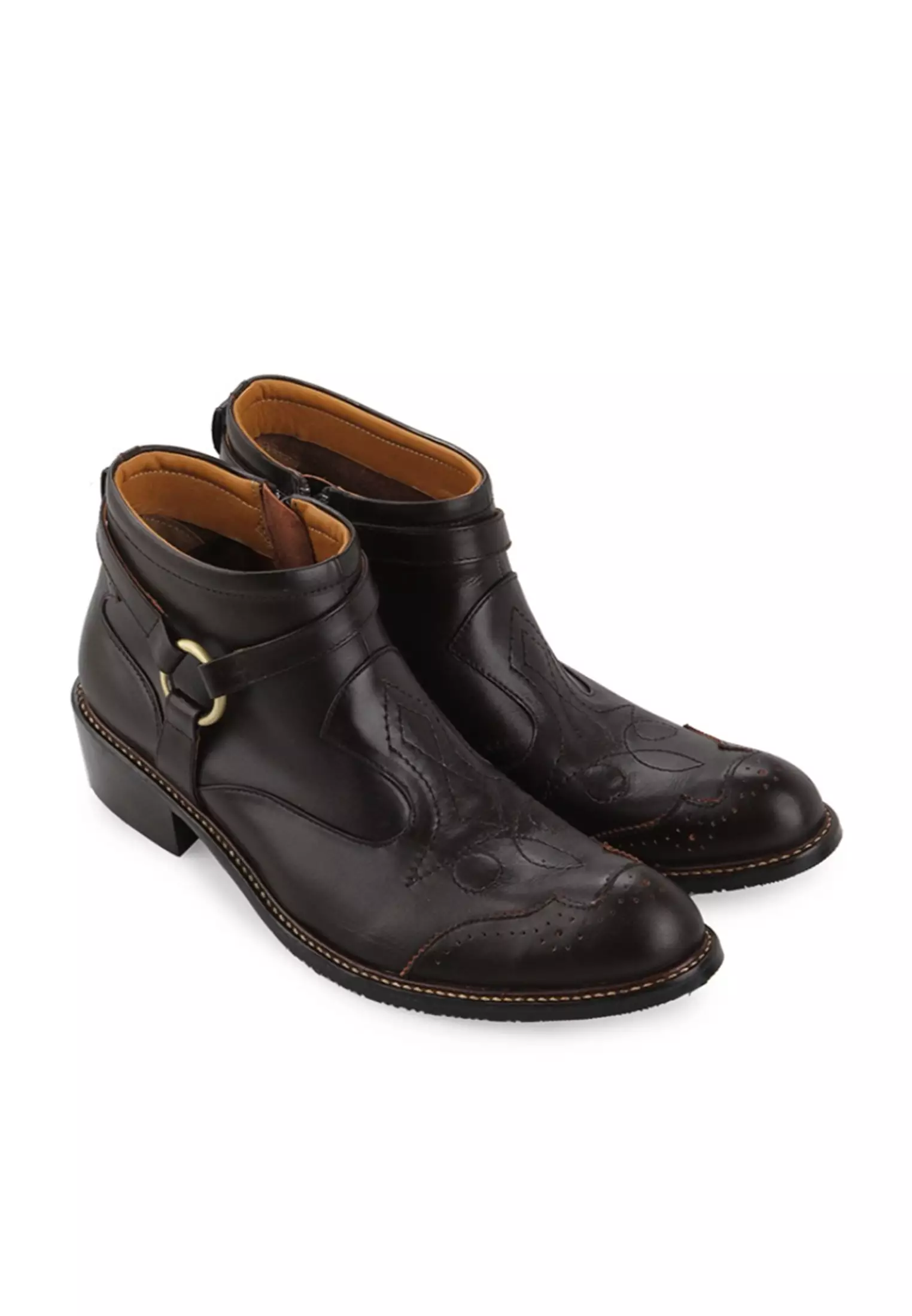 Aaron Men Formal Boots Cow Leather