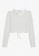 Monki white Long Sleeve Crop Top With Cut Out Back 2941DAA5081853GS_4