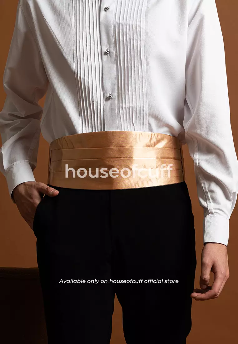 Suspender Gesper Belt Wedding Best Man Cummerbund Rose Gold