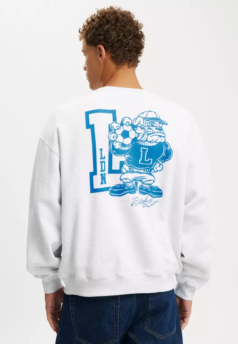 Box Fit Graphic Crew Sweatshirt