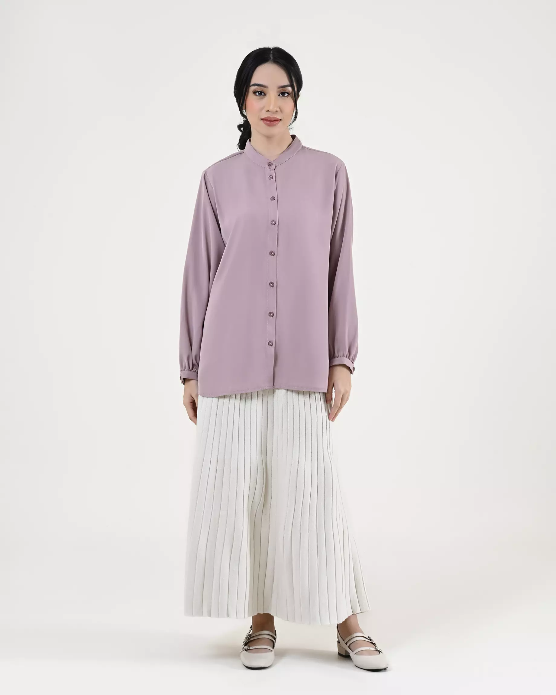Geulis.id SALLO SHIRT - Dustypink