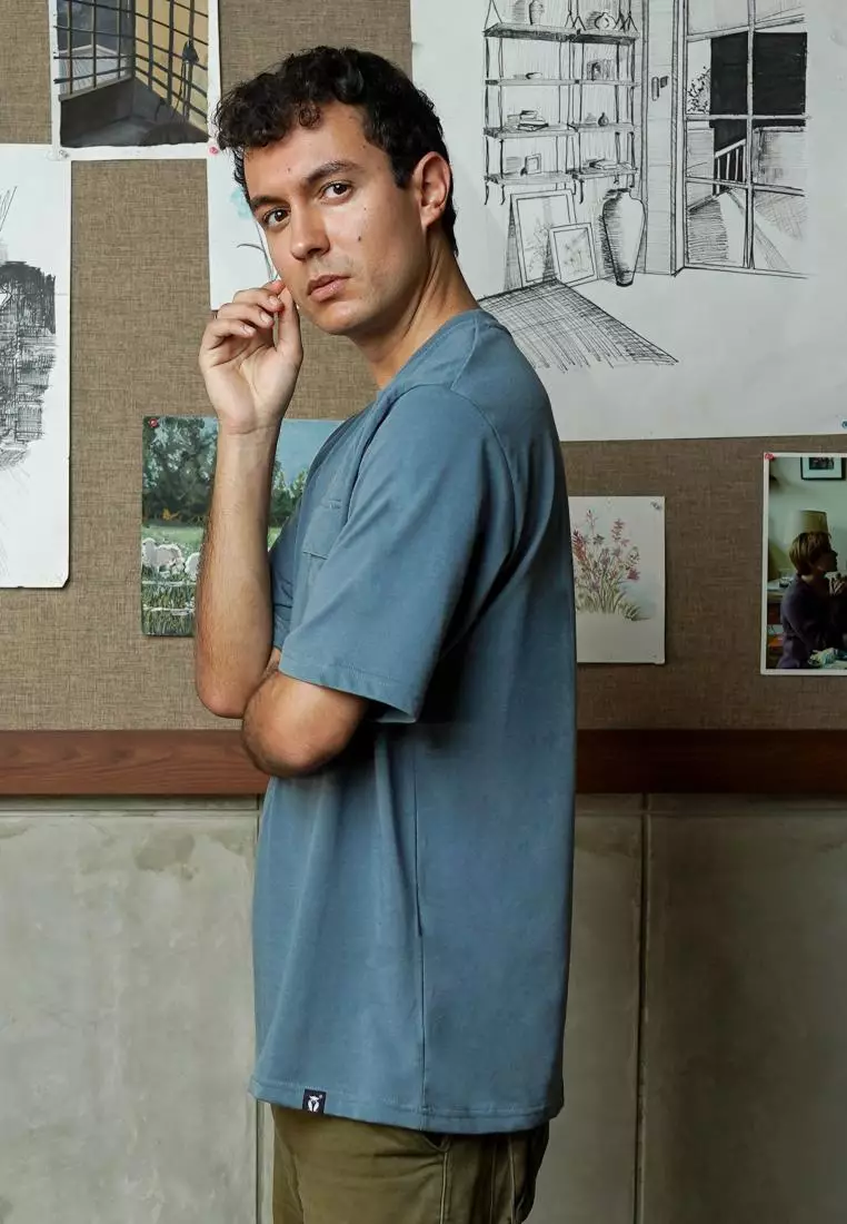 MATSUDA Kaos Oversize 20s Pocket T shirt Okazaki