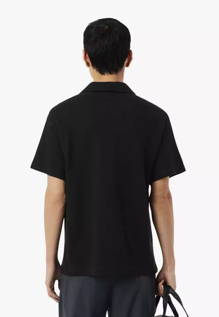 Classic Fit Cotton-Linen Polo Shirt