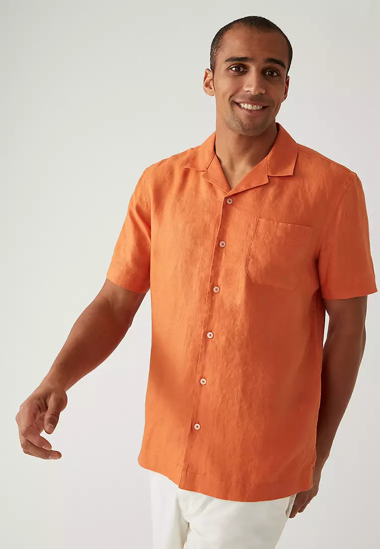 Pure Linen Revere shirt