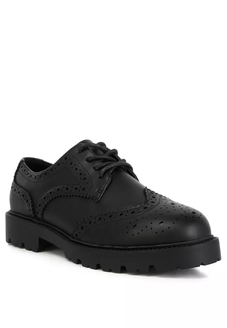 Buy London Rag Black Lug Sole Derby Shoes 2024 Online ZALORA Philippines