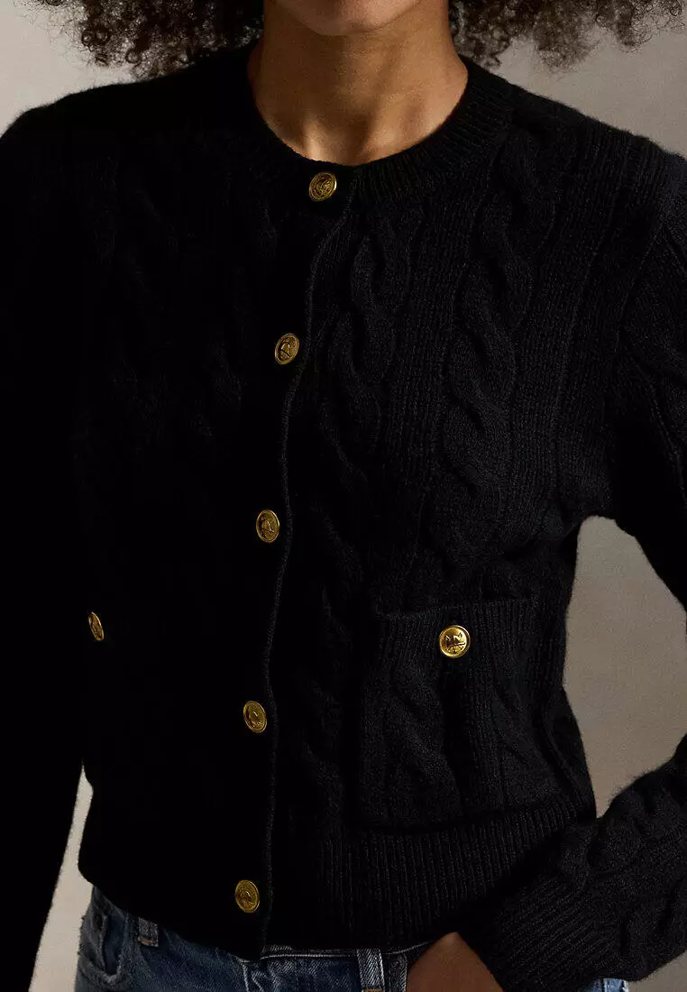 Buy Polo Ralph Lauren Cable Wool-Cashmere Cardigan Online | ZALORA Malaysia