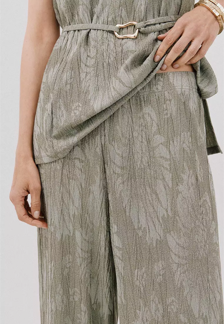 Jacquard Knit Trousers