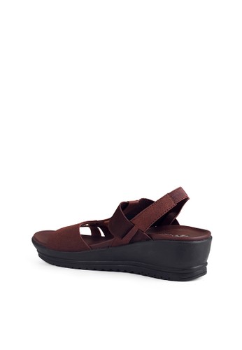 Jual Fransisca Renaldy Sandal Wedges Wanita Dengan Tali Belakang