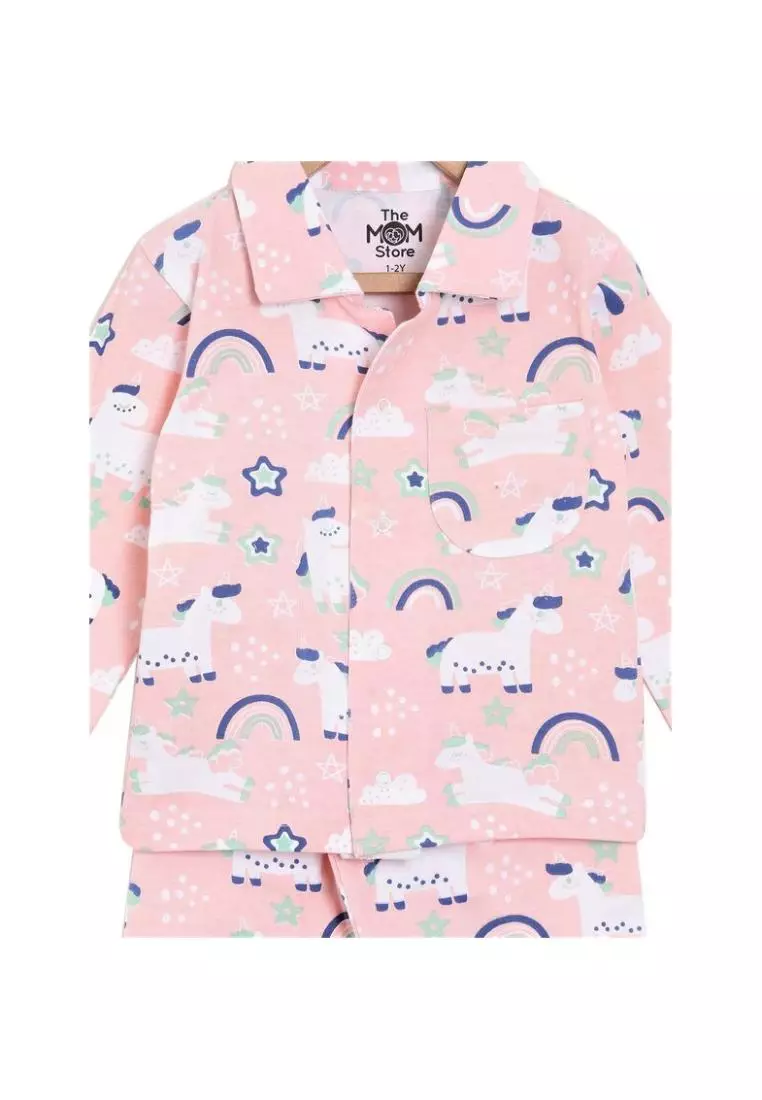 The Mom Store Kids Pajama Set Pack Of 2 Baby Koala & Magical Unicorn - Multicolor