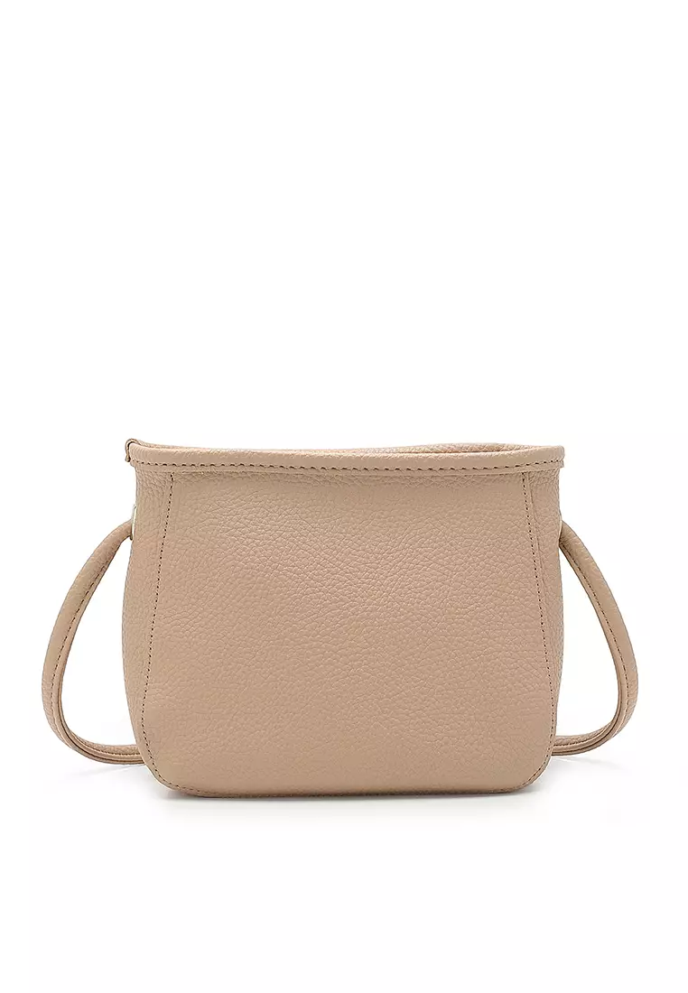 2-In-1 Sling Bag & Zipper Pouch  (2-in-1 Tas Selempang Wanita & Kantong Wanita) - Kuning