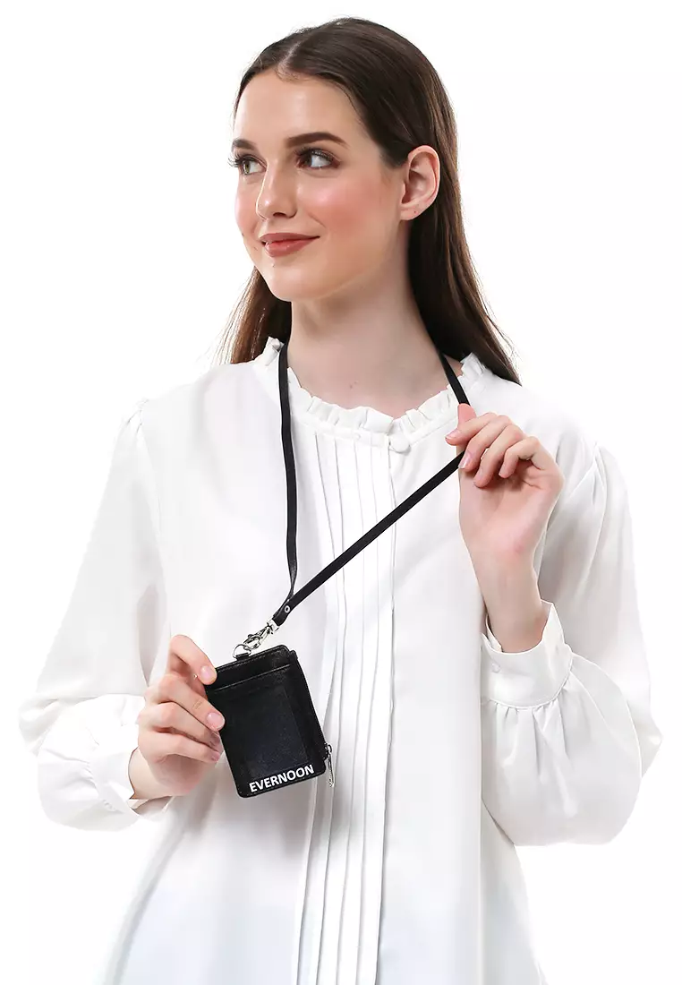 Siska Name Tag Seleting ID Card Desain Simple Premium Quality - Hitam