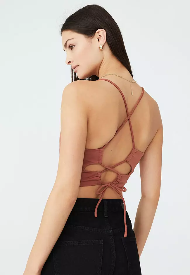 Strappy Open Back Cami Top