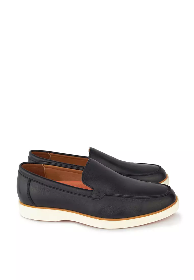 Sepatu Pria Casual Loafer Moccasin Gino Mariani Hope Black