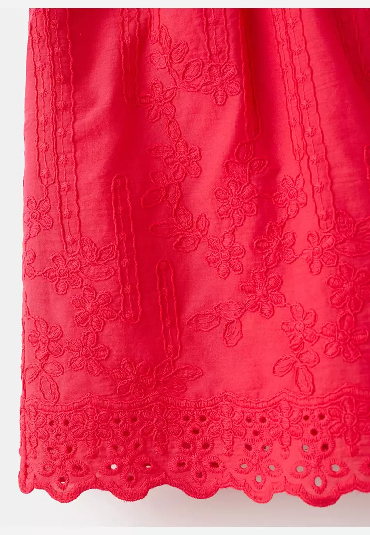 Floral Embroidered Shorts