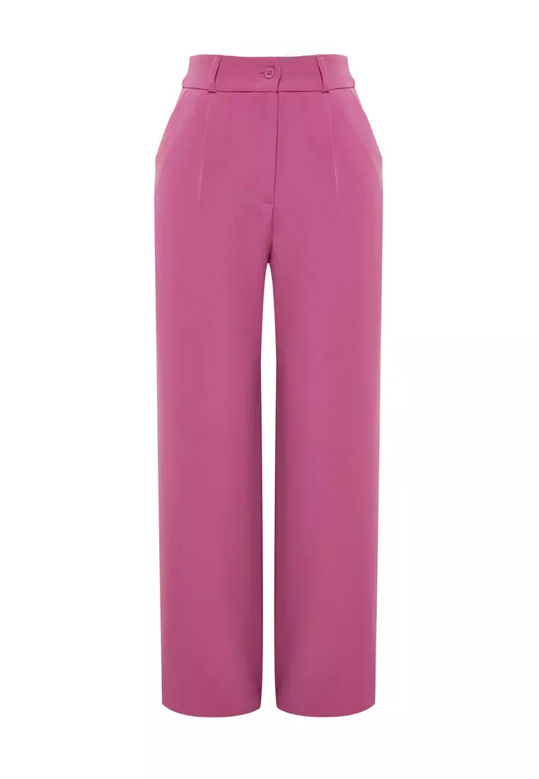 High Waist Pleated Trousers