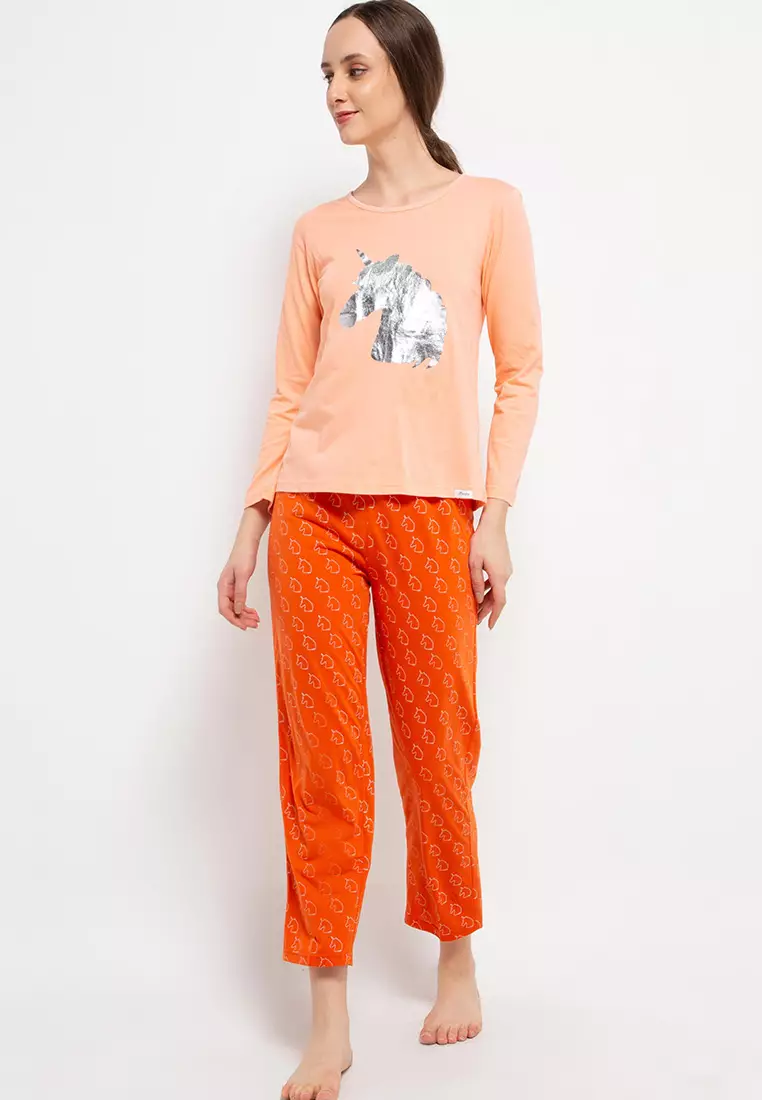 Pyjama Pijama Long Sleeve Long Pants Sleepwear