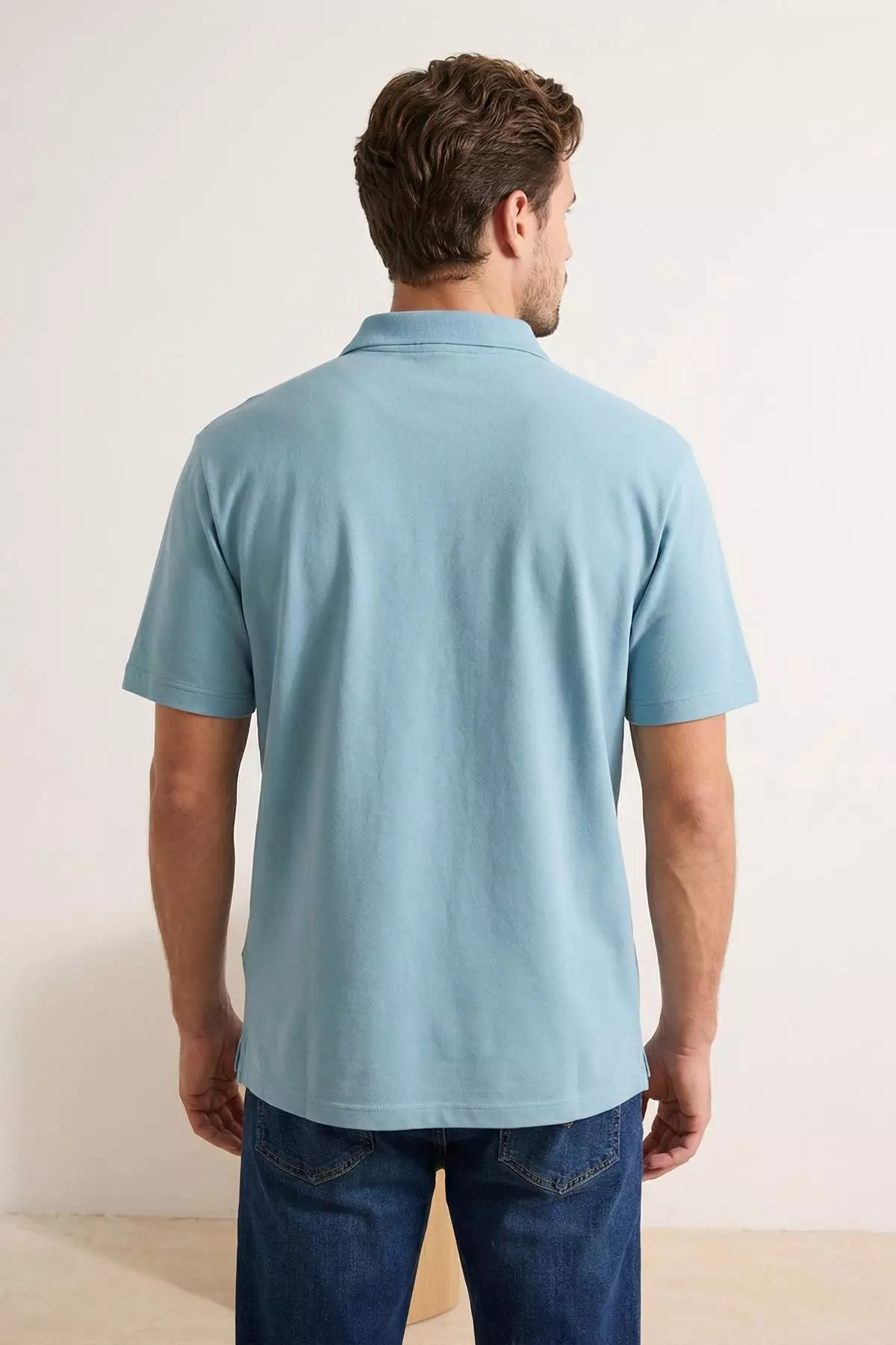 Mavi Regular/Normal Cut Basic Stretchy Polo Neck T-Shirt Tmnss26Po00016