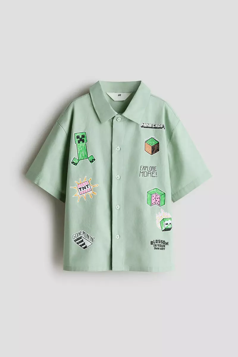 Printed cotton shirt