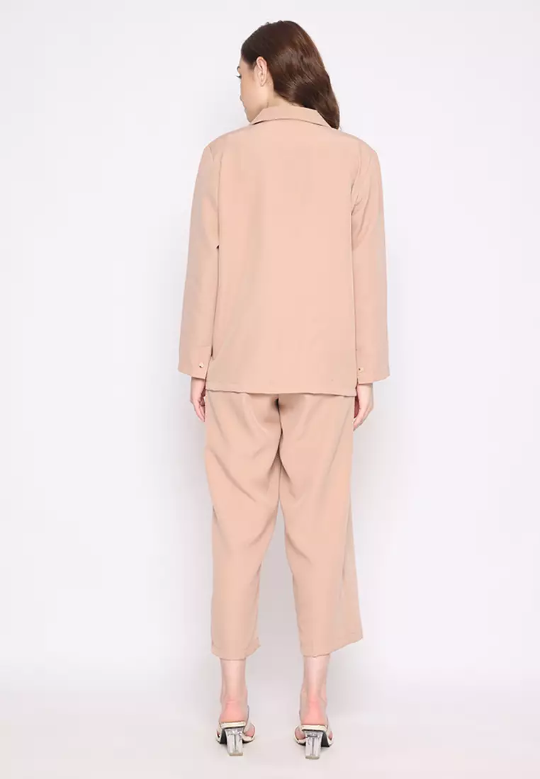 Mannequin Casual Buttoned Blazer Set