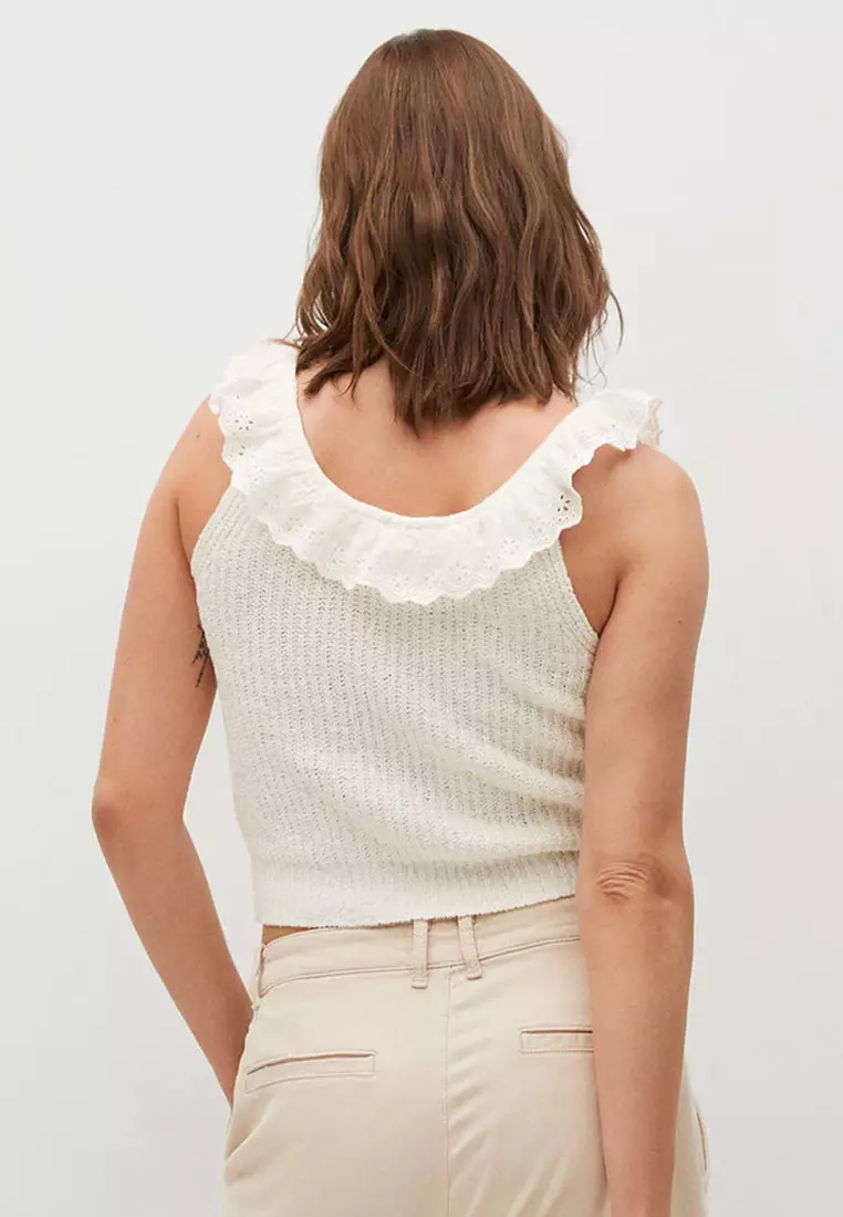 Cotton-Blend Knit Top