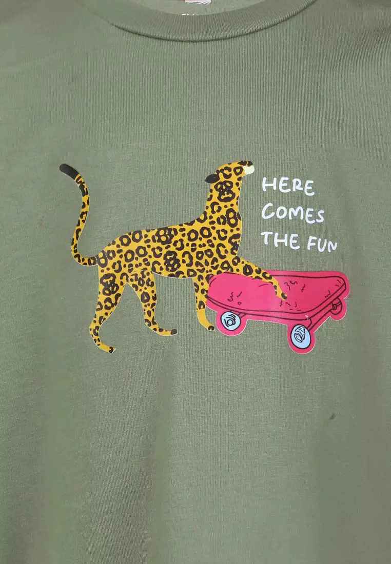 Qna Boy Behram T-Shirt Anak Hijau