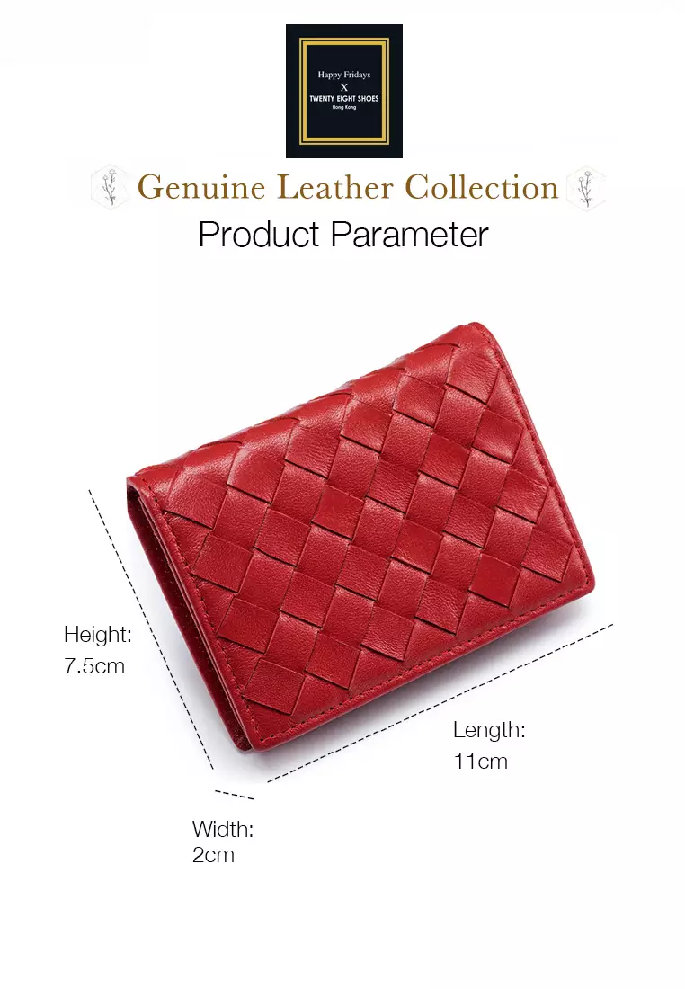 Weave Sheepskin Card Holder Purse JW AN-8822