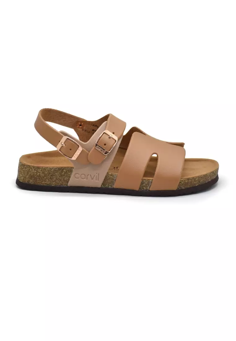 Carvil Sandal Wanita Scarlett-03 L Stone/Mocca