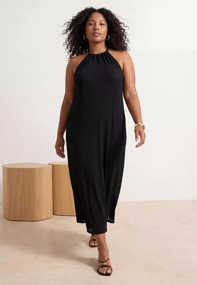 Buy Trendyol Plus Size Halter Dress 2026 Online | ZALORA