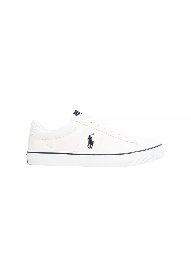 Discount on Polo Ralph Lauren  shoes - SKU: Sayer Sneaker- Off White/Navy (552100)