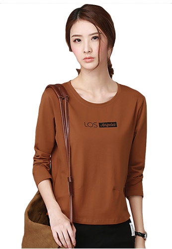 Buy A In Girls Stylish Letter Long Sleeve T Shirt Online Zalora