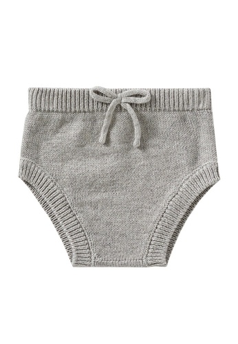 MANGO BABY grey Knitted Cotton Shorts 38E95KA9063A74GS_1