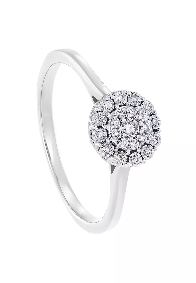 HABIB HABIB Round Diamond Ring in 375/9K White Gold 265381222(WG