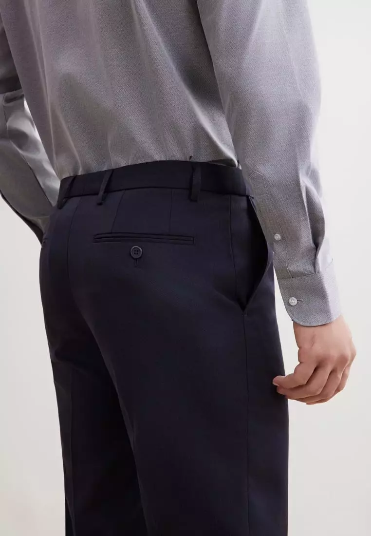 G2000 Sweat Wicking Smart Fit Twill Suit Pants with Elastic Waist Band