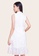 L'zzie white LZZIE MOIRA DETACHABLE COLLAR MIDI CHEONGSAM DRESS - WHITE 1434DAAC816D38GS_3