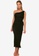Trendyol black Cut Out Detailed Pleated Knitted Dress F77A2AA41BD188GS_1