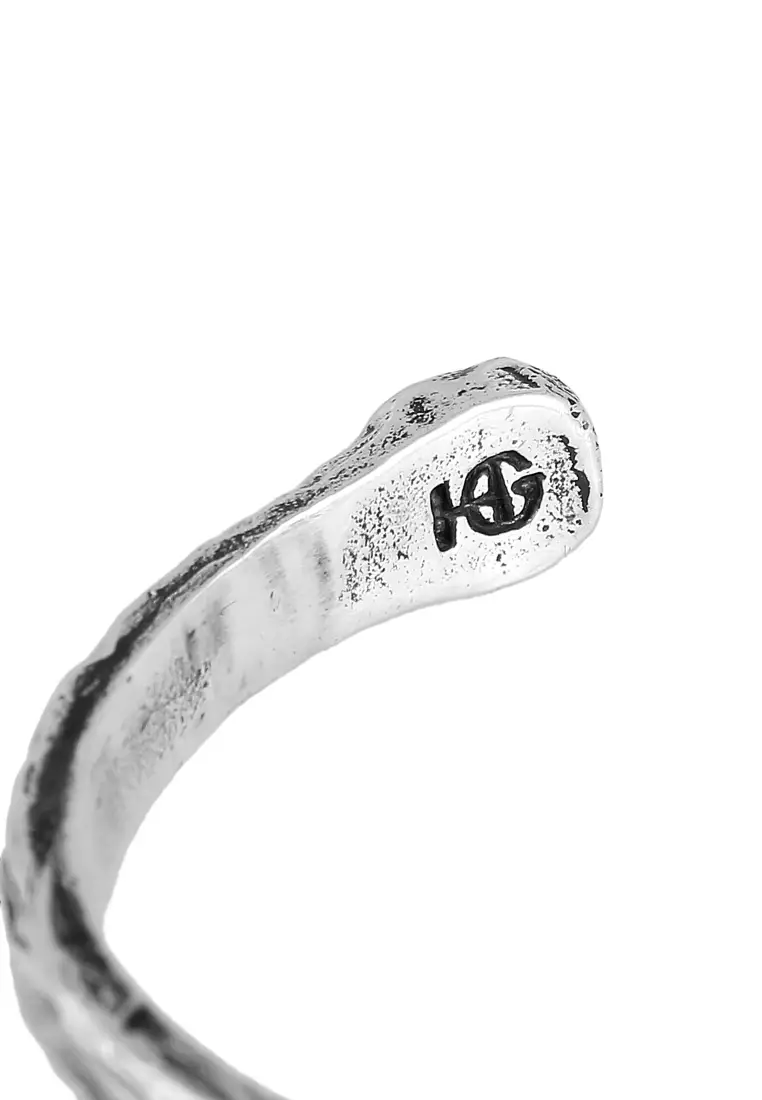 EXCLUSIVE Gelang Perhiasan Perak 925 Pria Bangle Chrysocolla Turquoise Gemstone