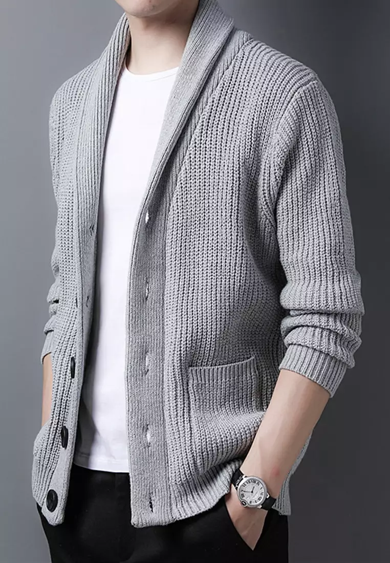 Jacquard Knitted Cardigan HT2531