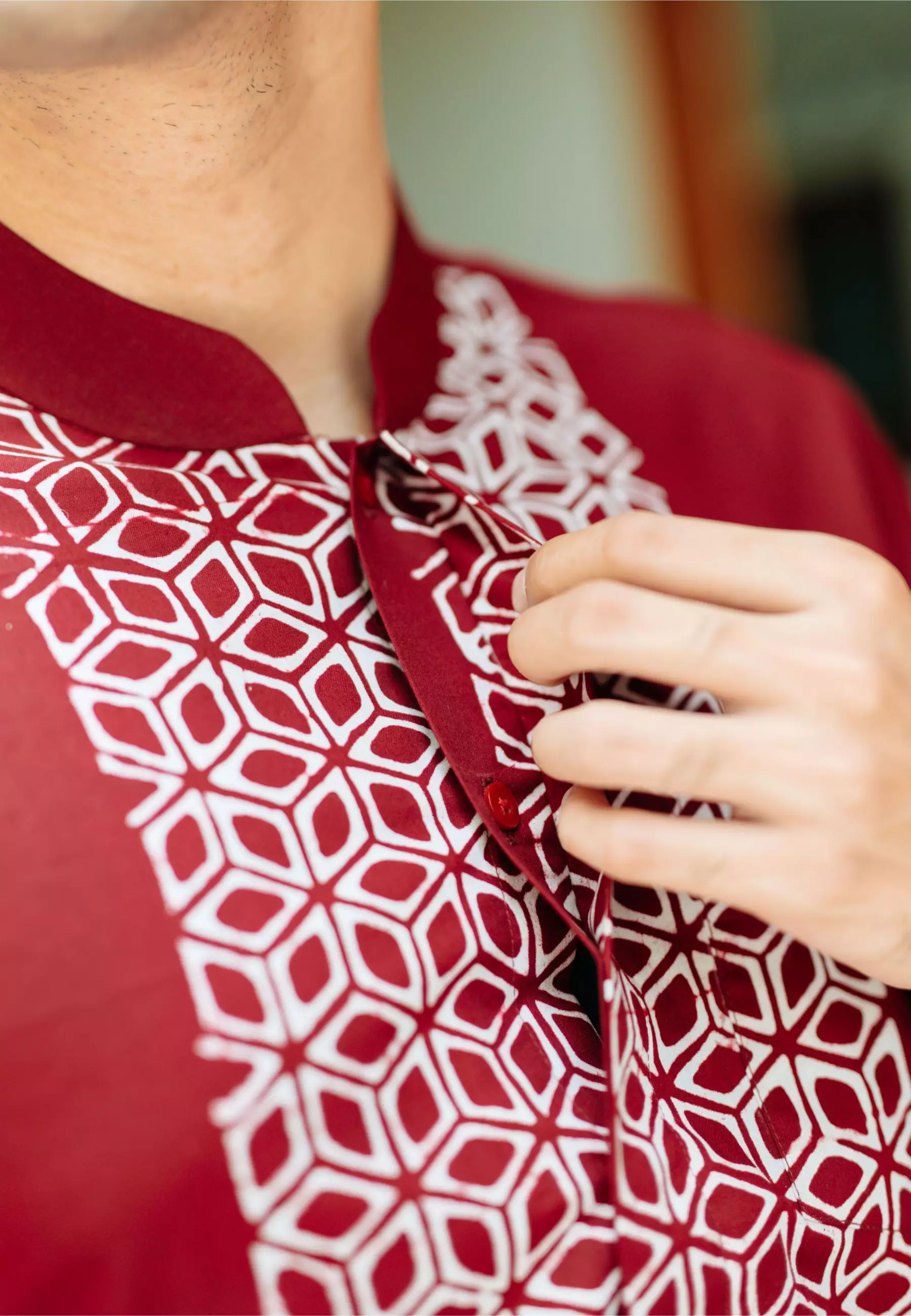 Hadinata Batik Koko Cap Pendek Furing Rafka