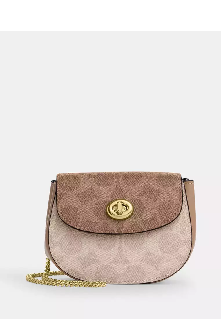 Buy Coach Turnlock Card Case In Blocked Signature Canvas 2026