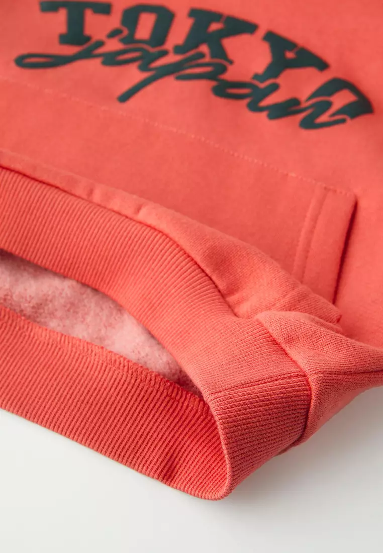 Zara orange hoodie on sale