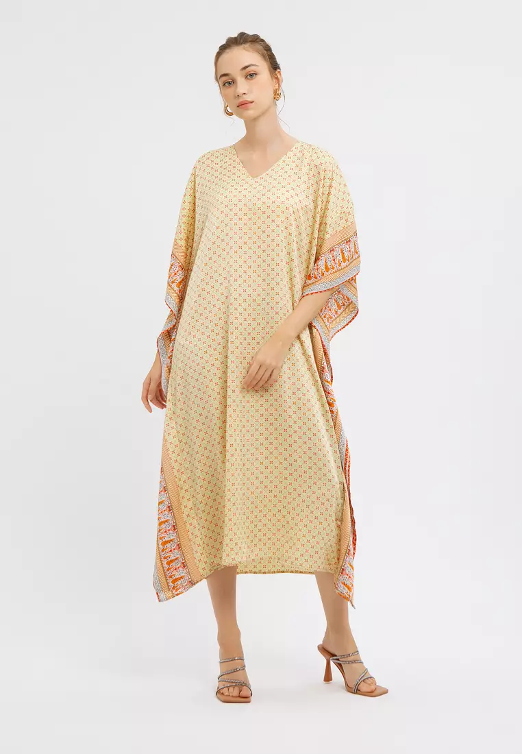 Minimal Kaftan Tahira Lime Yellow