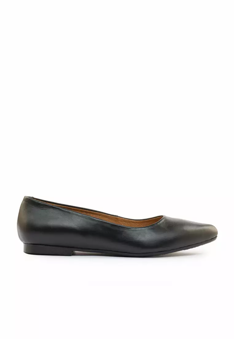 Discount on Bibo  shoes - SKU: Base Leather Ballet Flats