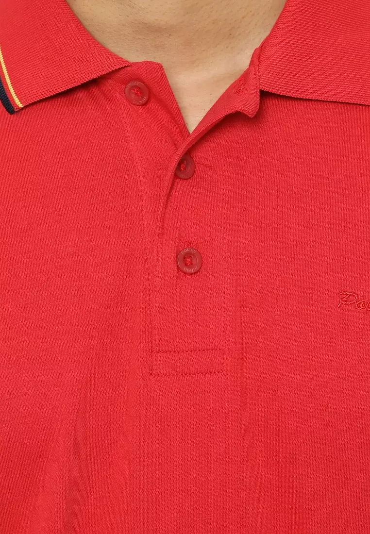 POLICE Polo Shirt Krah Stripes Pria 207200281