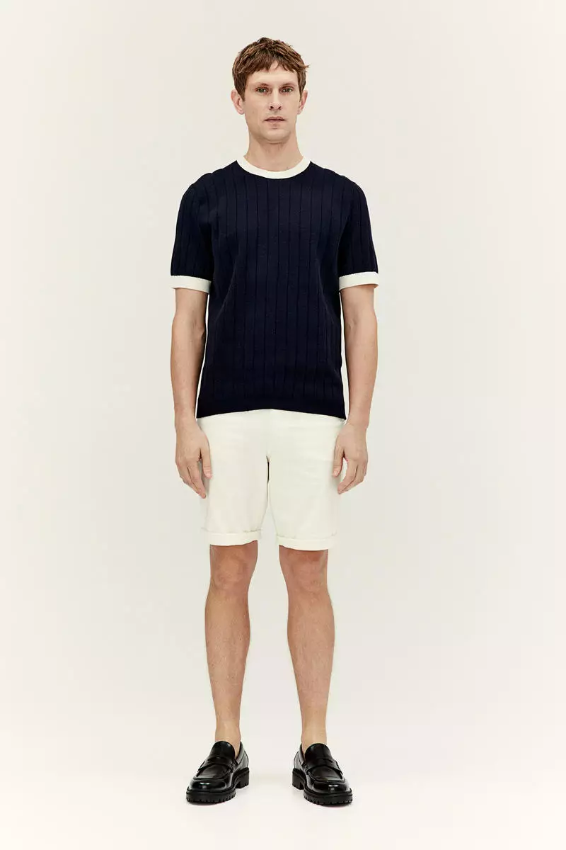 Buy H&M Slim Fit Cotton twill shorts 2024 Online