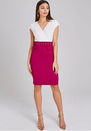 Jual Paper Dolls Magenta 2 Tone Bcon Original Zalora Indonesia