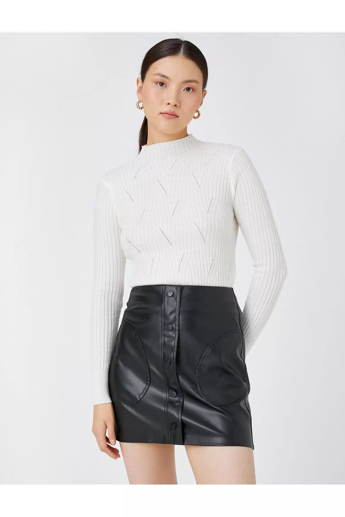 Leather skirt zalora hotsell