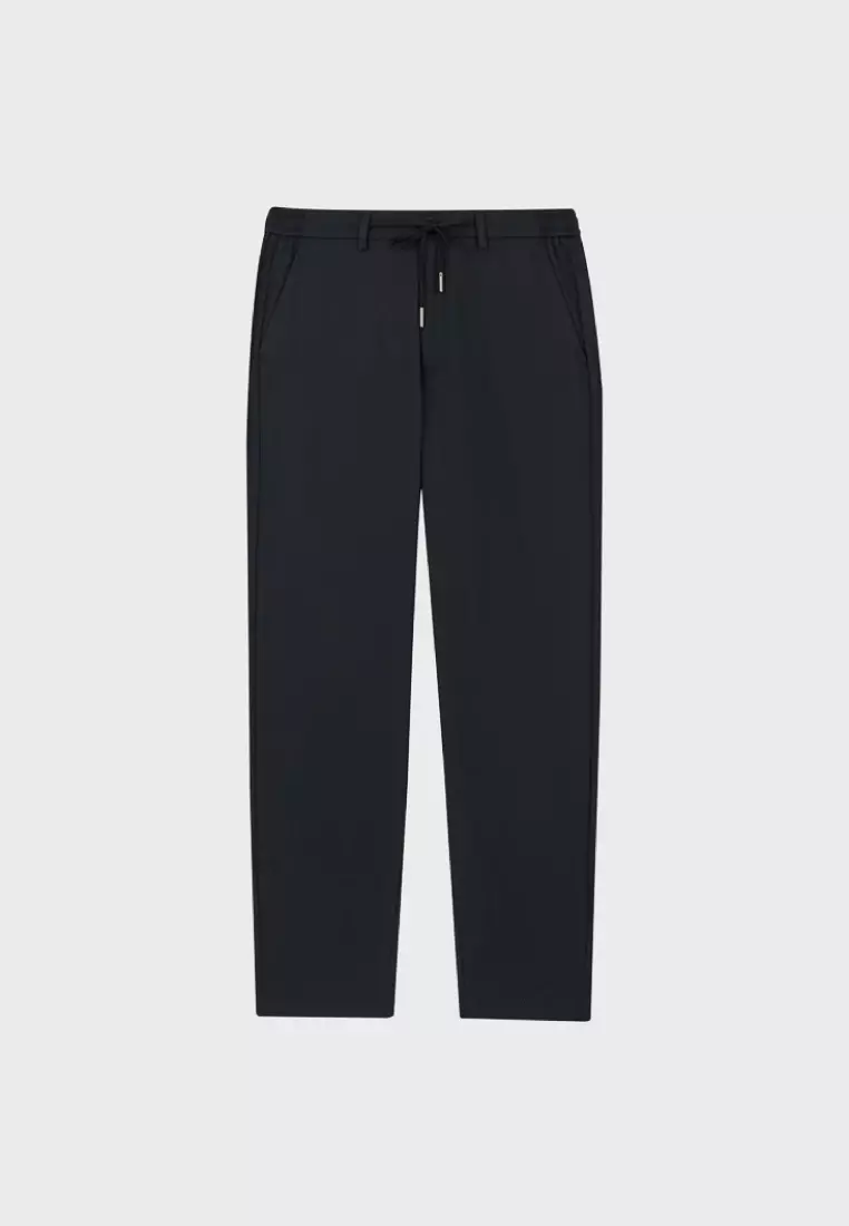 Ink Cooling Drawstring Tapered Trousers